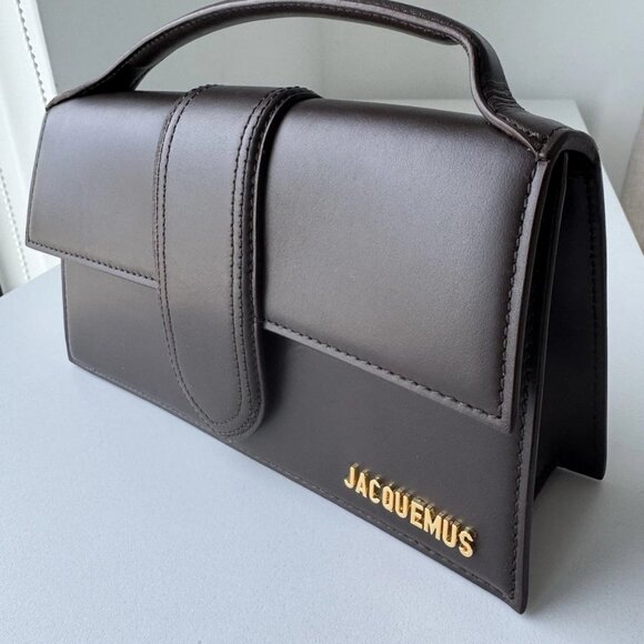 Jacquemus Le Grand Bambinou Chocolate Brown Handbag Large - Picture 1 of 10